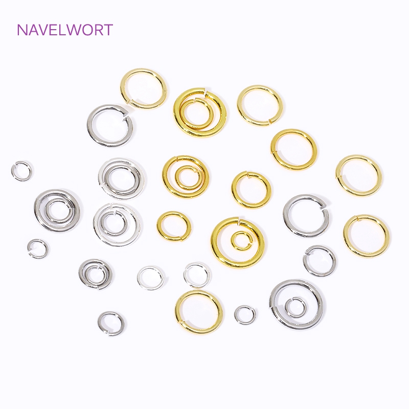 Jewelry Making Kit For Beginners - 14 18K/18 18K ゴールドメッキスプリットリングオープンジャンプリング接続リングジュエリー作成用品 DIY ブレスレット/ネックレスアクセサリー