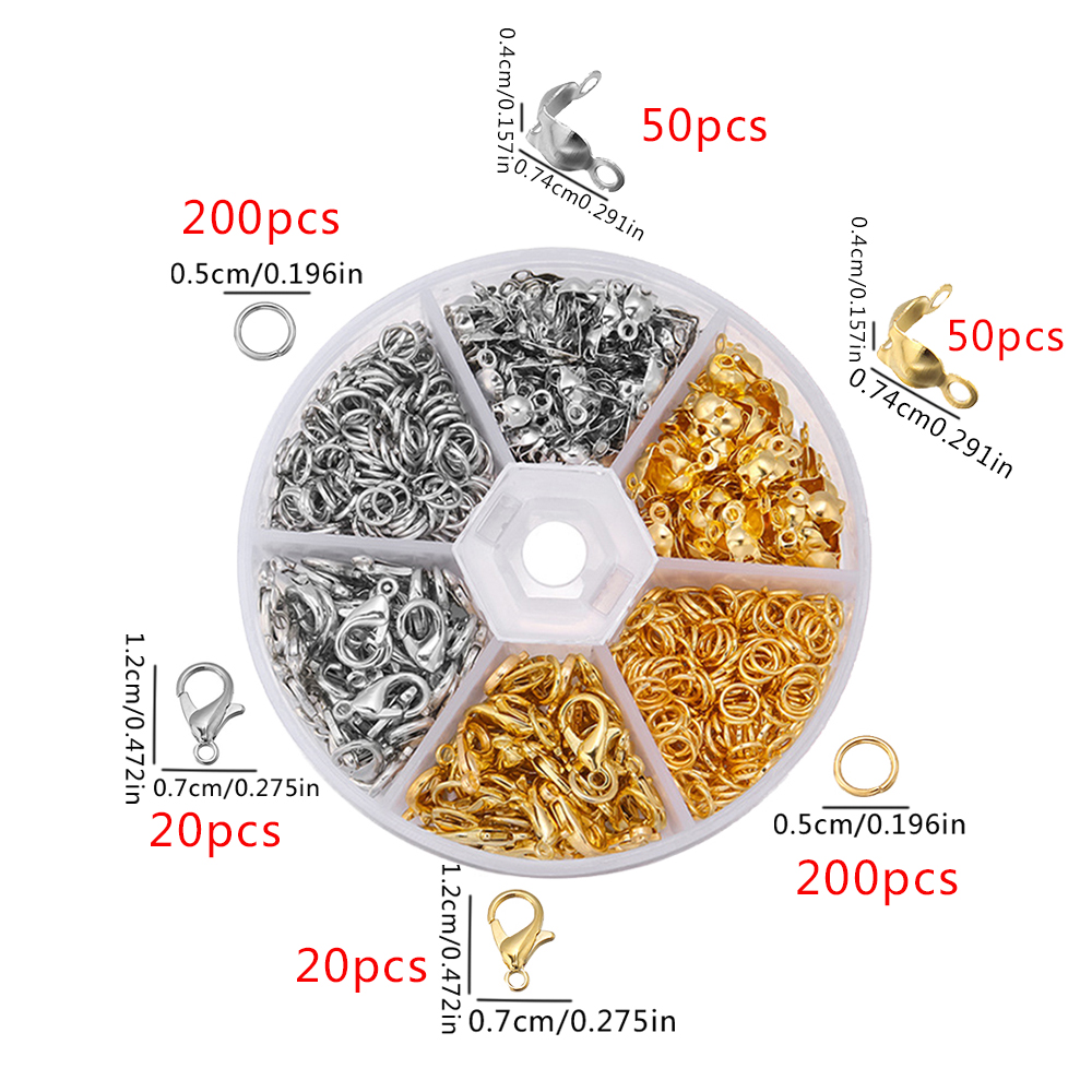 Jewelry Making Materials Wholesale - 540 個ステンレス鋼ロブスタークラスプビーズファスナージュエリー作成 DIY アクセサリーブレスレットネックレス卸売材料