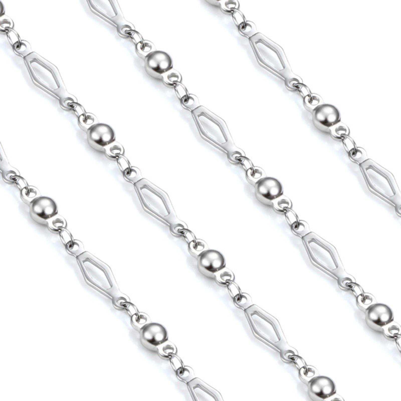 Chain Roll Cable - DIYジュエリー製作チェーンボールビーズケーブルチェーンステンレス鋼ブレスレットアンクレットネックレスクラフト用品