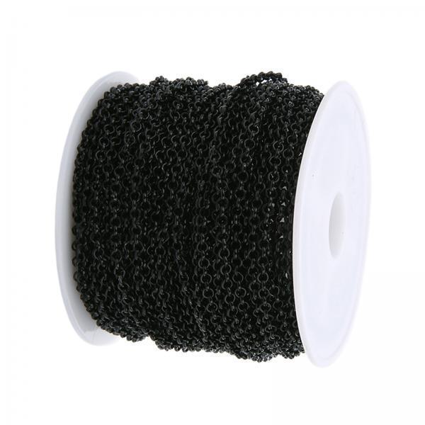 Chain Roll Cable - 鉄メッキネックレスチェーンバルクキット、DIYジュエリー用品およびアクセサリー用ケーブルリンクチェーンロール