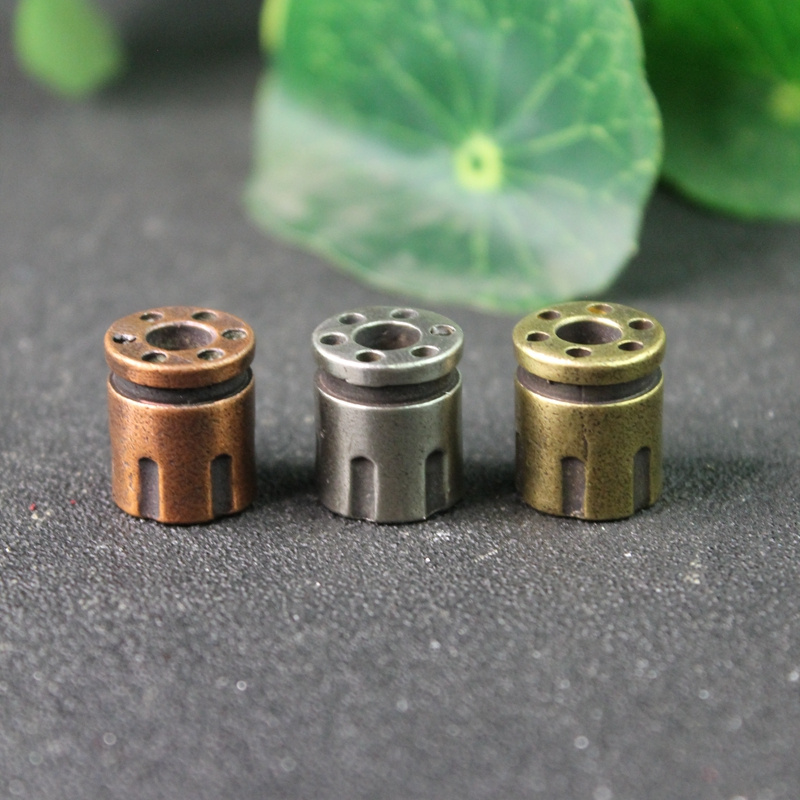 Jewelry Making Magazines - リボルバー拡大鏡マガジンシェイプディーブラスナイフビーズパラコード傘ロープブレスレット屋外edcビーズストラップアクセサリー