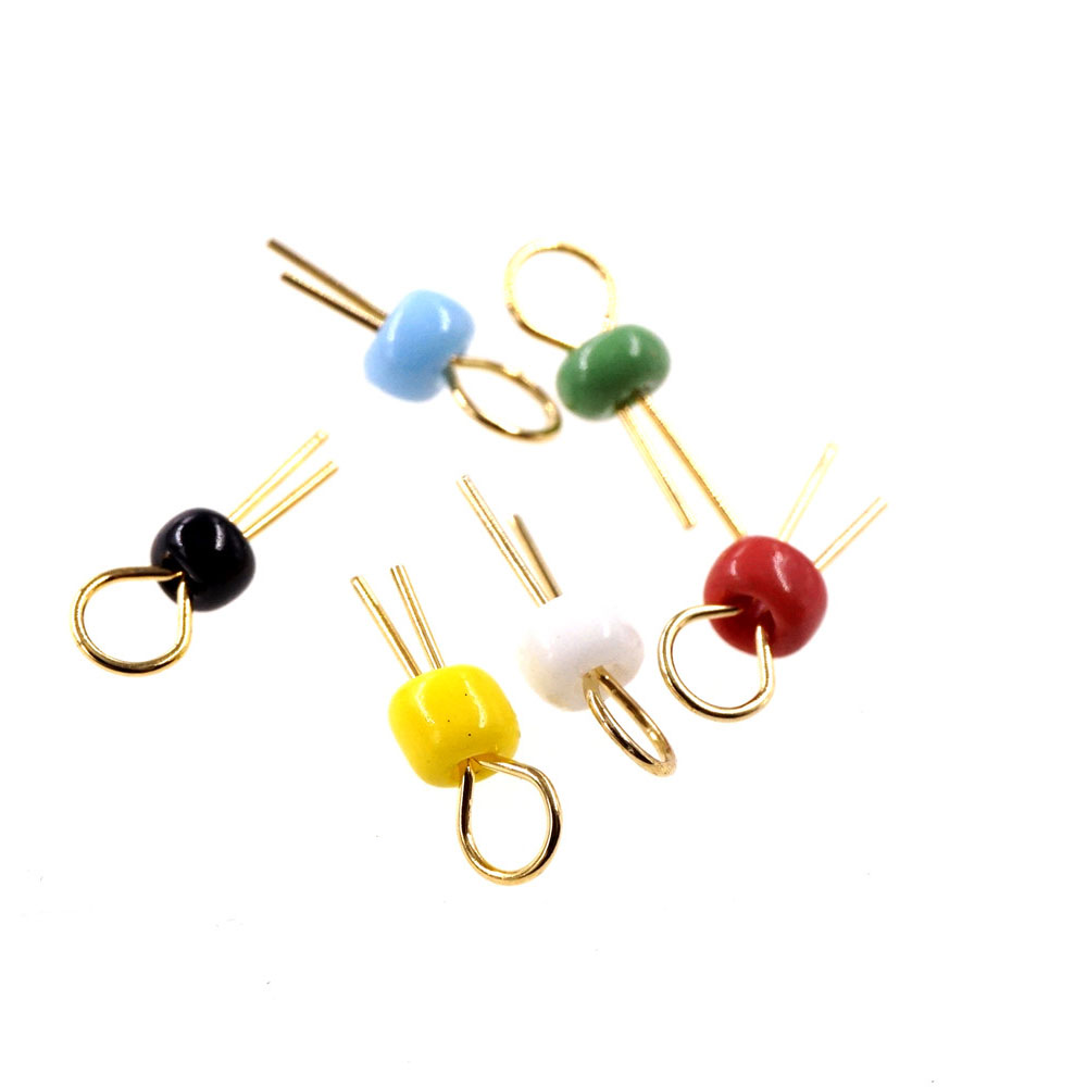 Jewelry Making Board - 100 個 PCB テストポイント THM ビーズ金メッキセラミックテストループ回路基板テストピン耐高温ループ端子