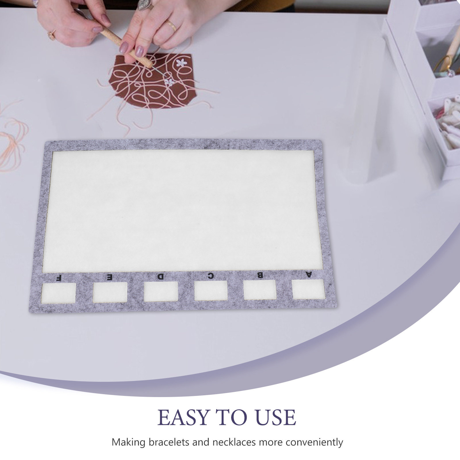 11.4x7.6インチ フェルトビーズデザインボード ブレス - Jewelry Making Board のレビューと価格