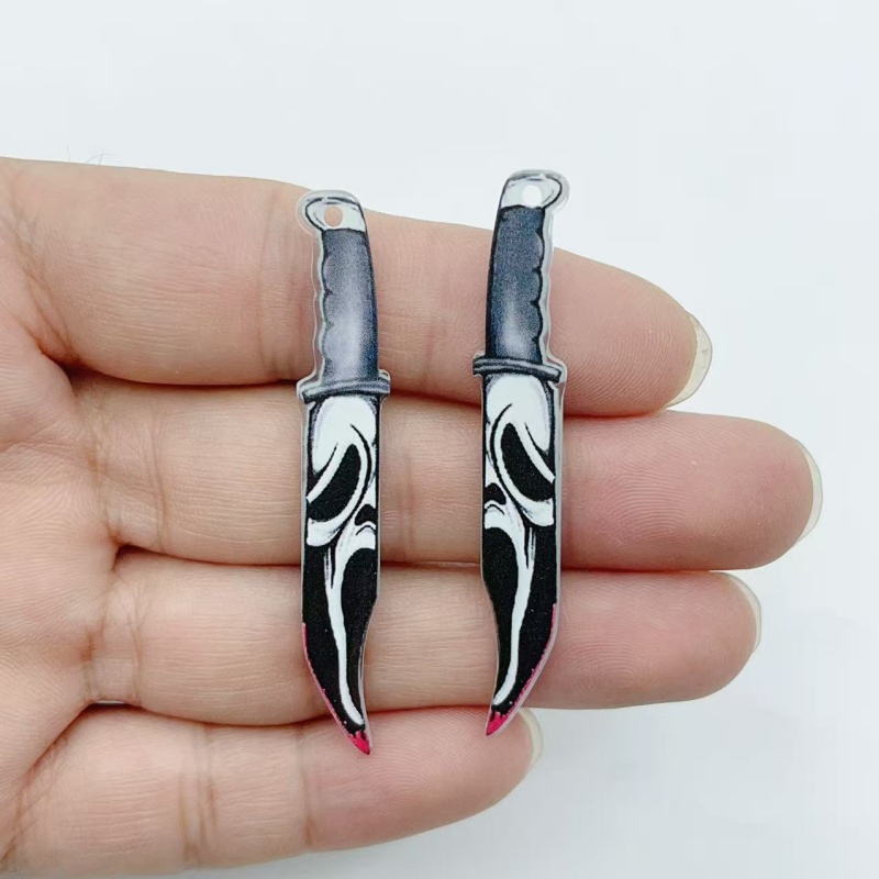 アクリル製ジュエリー10個 ハロウィンペンダント DIYイヤ - Jewelry Making Supplies のレビューと価格