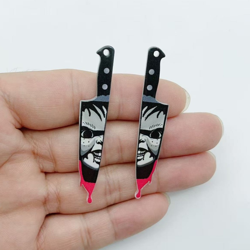 アクリル製ジュエリー10個 ハロウィンペンダント DIYイヤ - Jewelry Making Supplies のレビューと価格