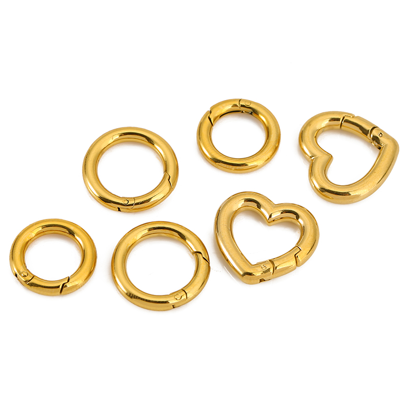 2 個ステンレス鋼クラスプハートラウンドリングロブスタークラ - Jewelry Making Kit For Beginners のレビューと価格