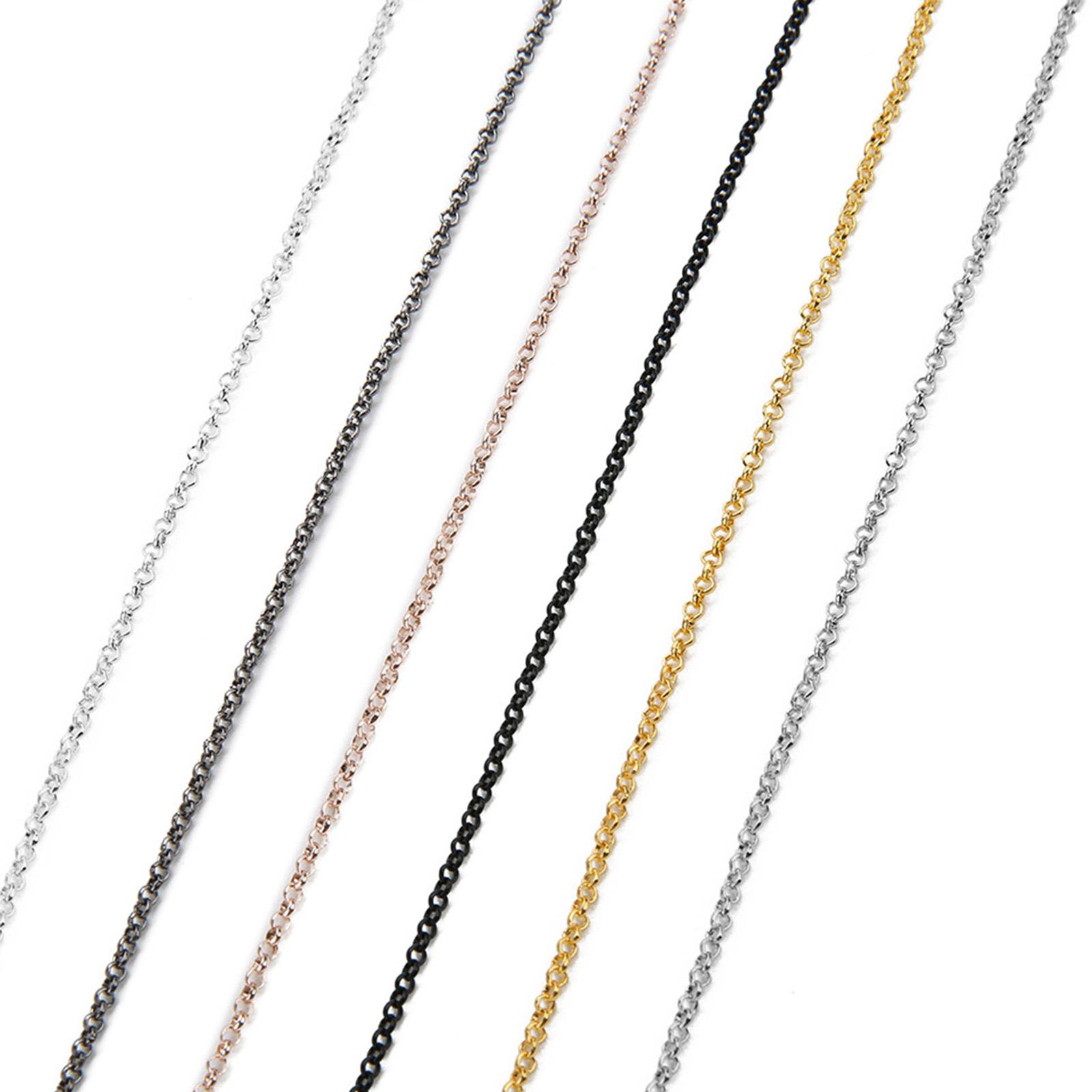 鉄メッキネックレスチェーンバルクキット、DIYジュエリー用品 - Chain Roll Cable のレビューと価格