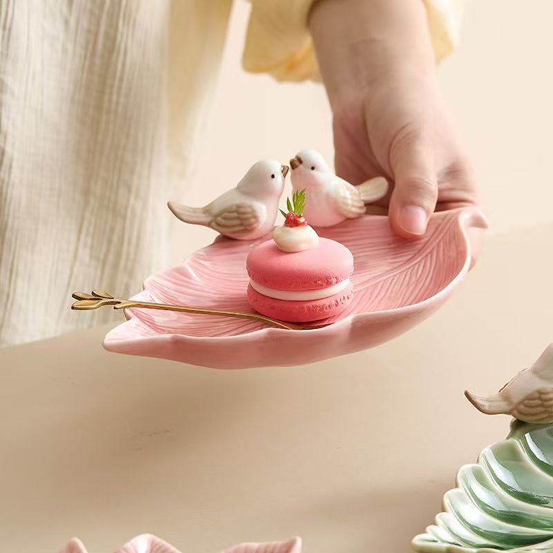 新しいかわいい鳥点心セラミックトレイキージュエリー収納トレイ - Jewelry Making Board のレビューと価格