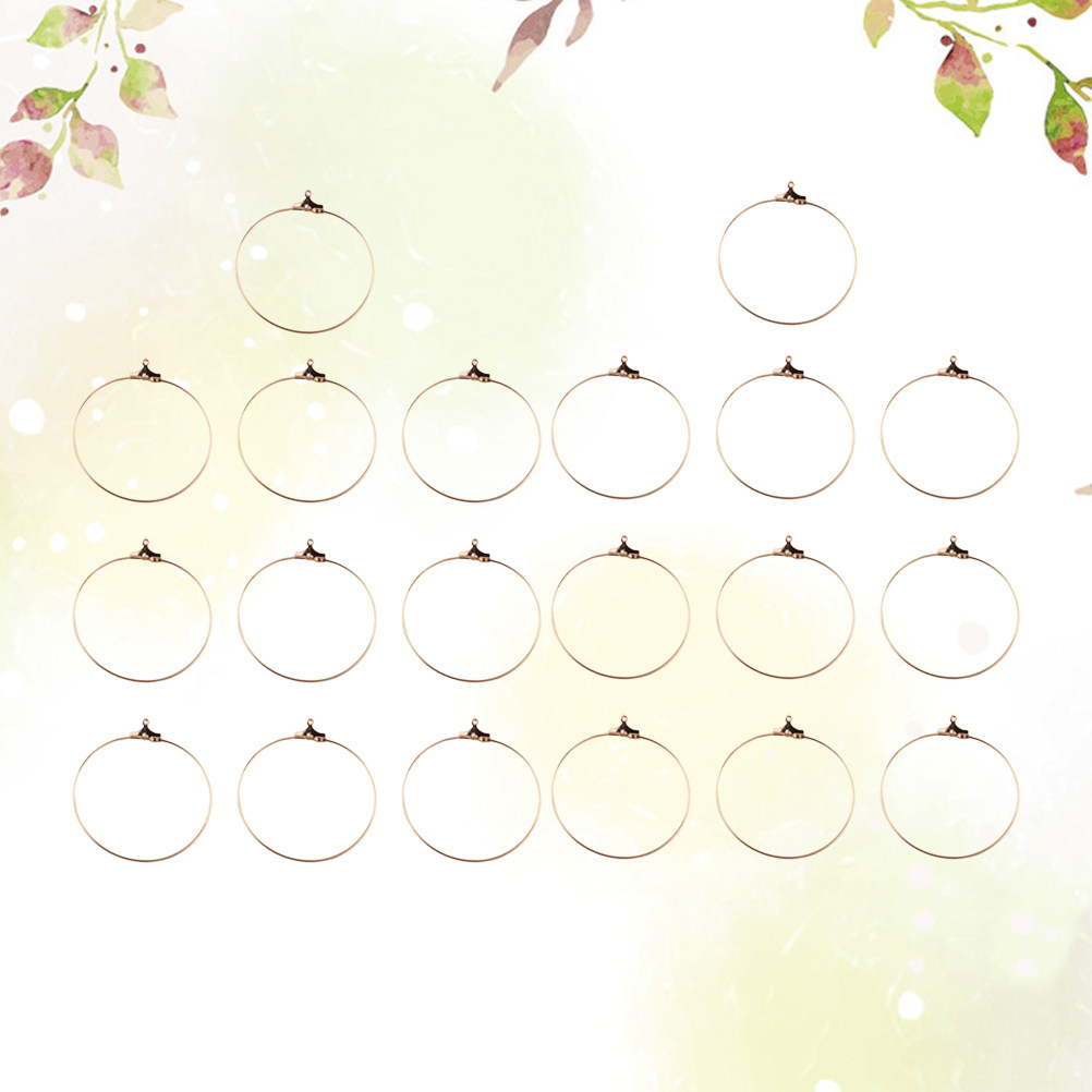 20個入り銅製イヤリングフープ DIYジュエリー製作用品 女 - Jewelry Making Store のレビューと価格