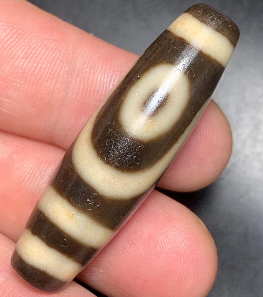 2 目ティベタン Dzi ビーズ二目古代石ビーズアンティーク - Jewelry Making Store のレビューと価格