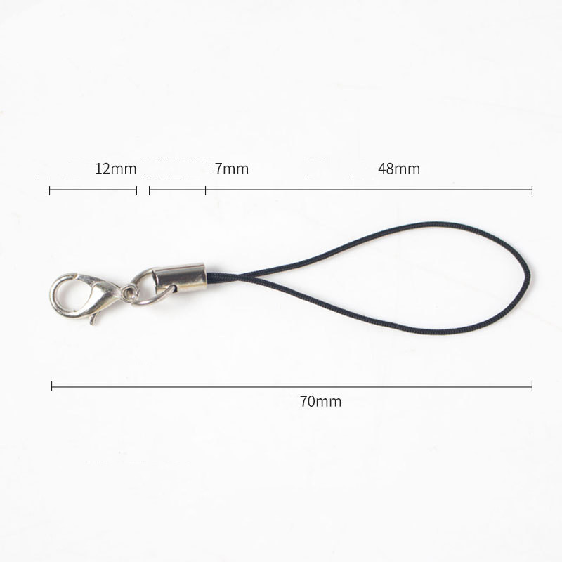 50/100 個ブラックホワイトストラップチャームコードスト - Jewelry Making Ring Tool のレビューと価格