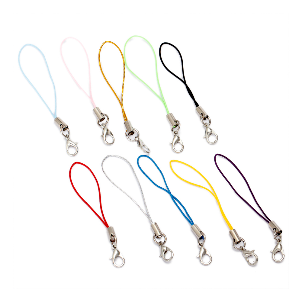 50/100 個ブラックホワイトストラップチャームコードスト - Jewelry Making Ring Tool のレビューと価格