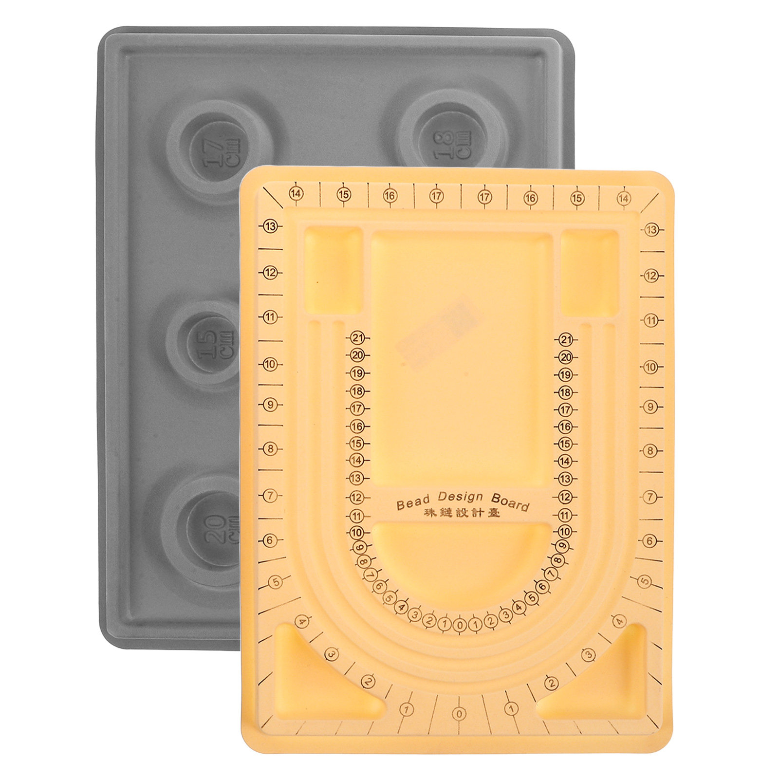 2個入りジュエリー製作用ビーズボード ブレスレットネックレス - Jewelry Making Board のレビューと価格
