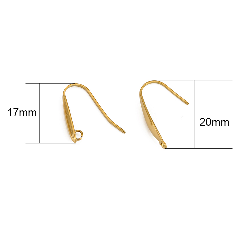 10 個色褪せないステンレス鋼イヤリングフックワイヤー作成  - Jewelry Making Supplies のレビューと価格