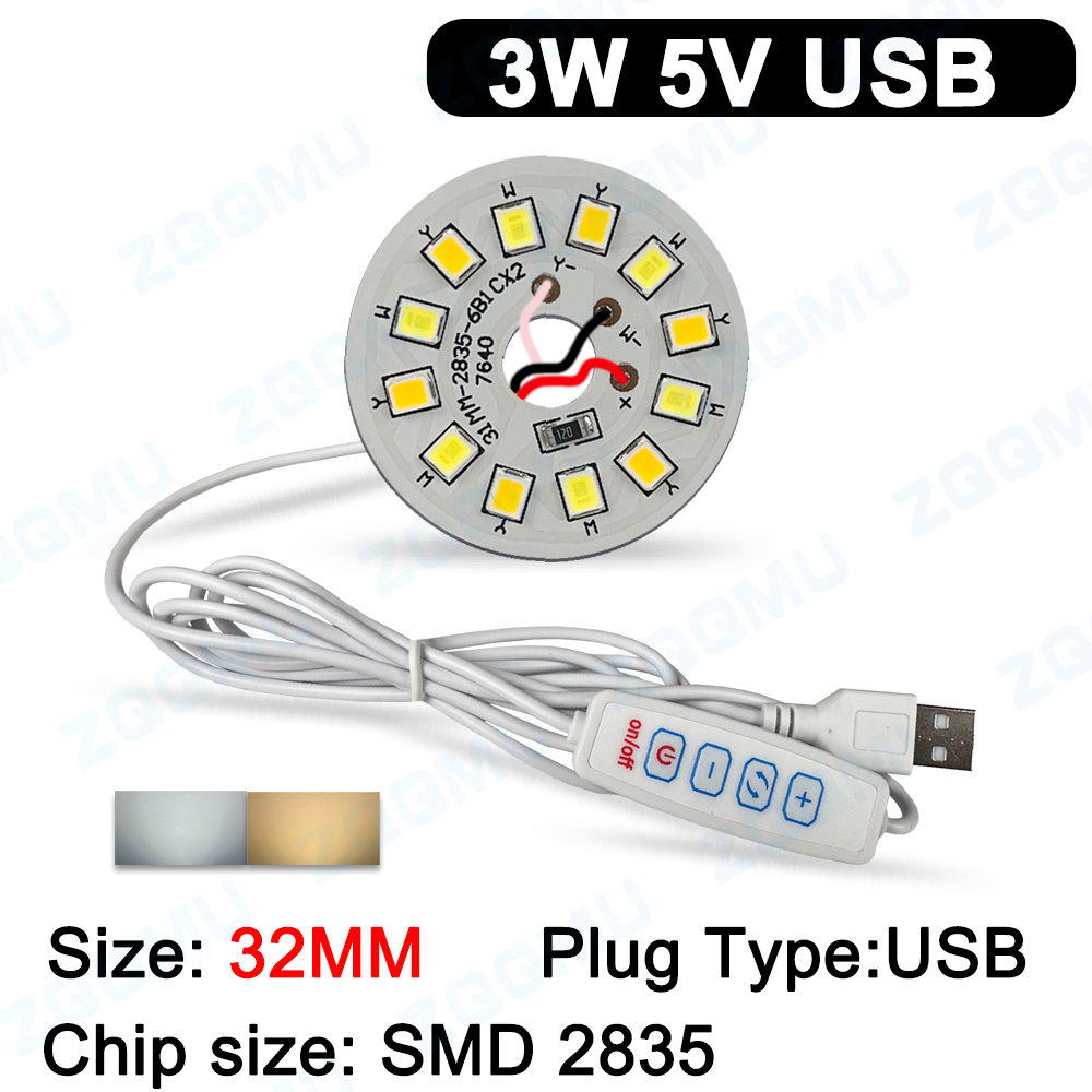 USB LED ライトボード DC5V 3 ワット 6 ワッ - Jewelry Making Board のレビューと価格