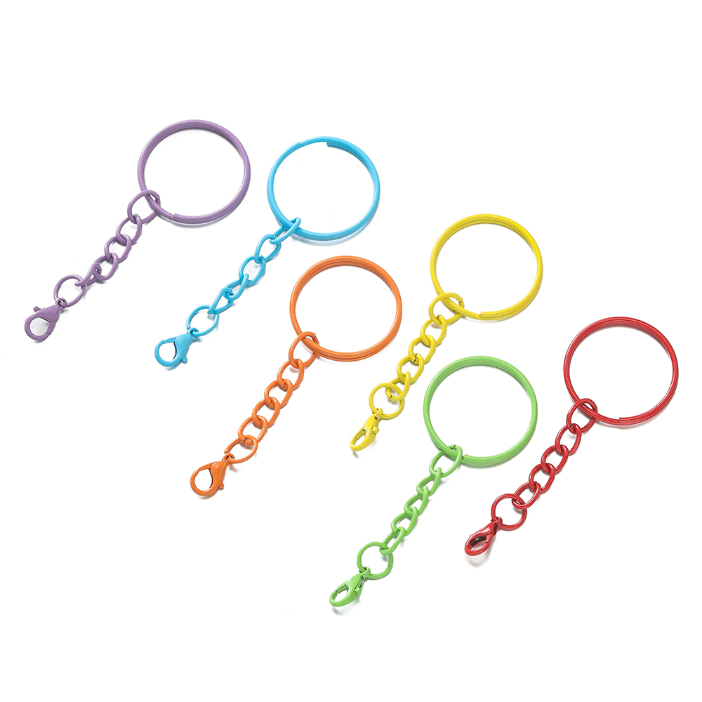 5 ピース/ロット 25 ミリメートル色のスプリットリングキ - Jewelry Making Kit For Beginners のレビューと価格