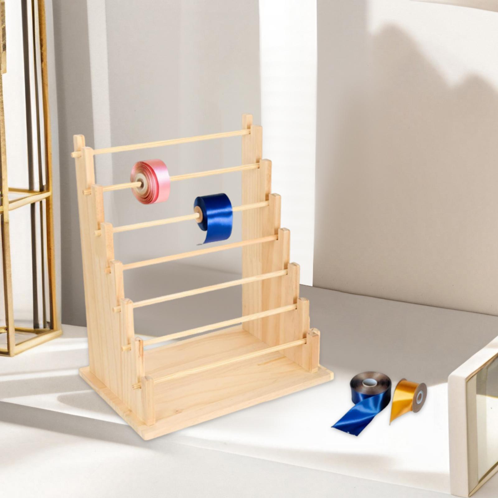 木製リボンオーガナイザーラック収納ホルダージュエリーディスプ - Jewelry Making Store のレビューと価格