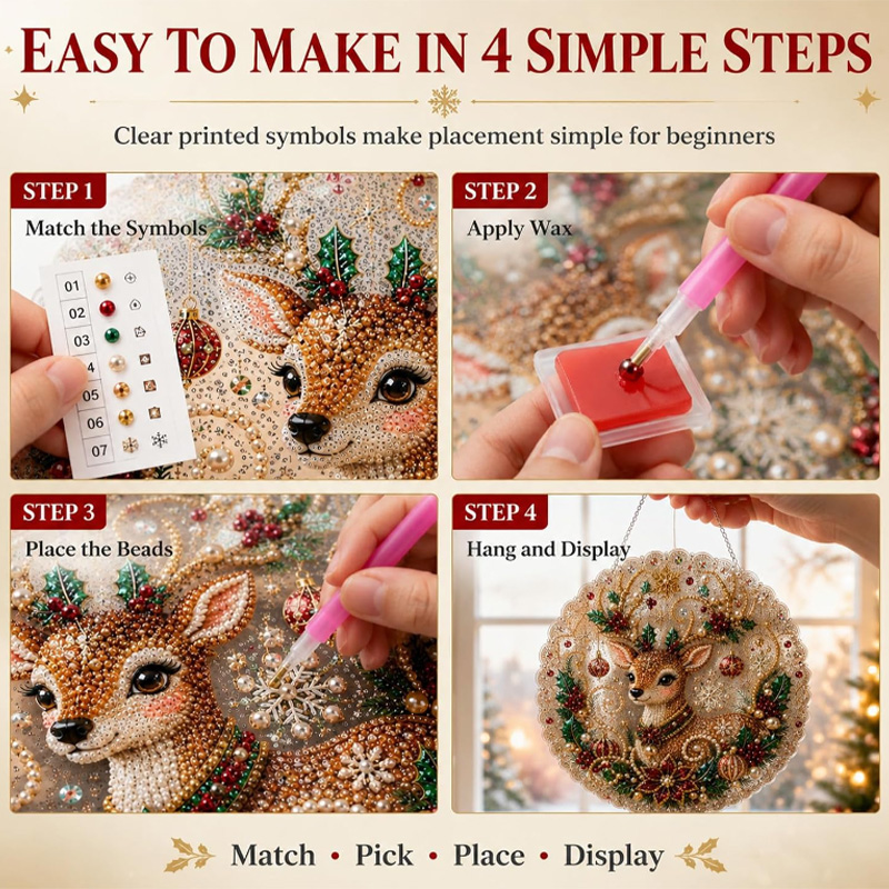 パールダイヤモンドペインティングサンキャッチャーキット DI - Jewelry Making Board のレビューと価格