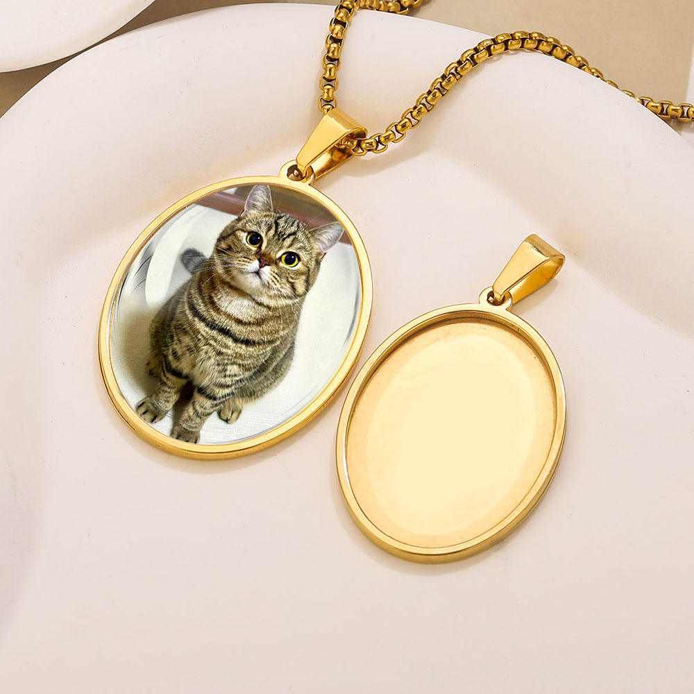 5個入り ステンレス製チャーム 金メッキ オーバルペンダント - Jewelry Making Materials Wholesale のレビューと価格