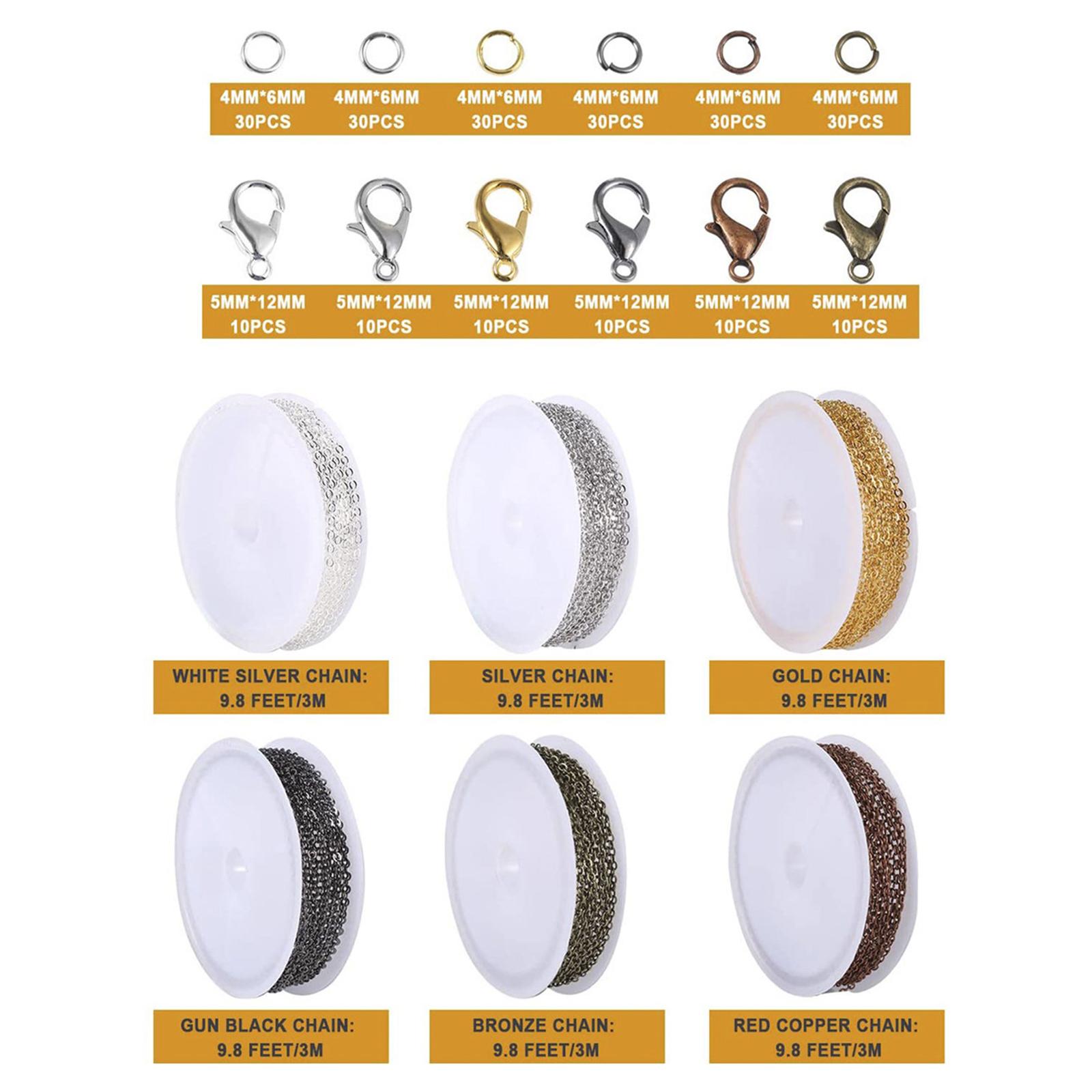 6ロールケーブルチェーンリンクロブスタークラスプ180個のジ - Chain Roll Cable のレビューと価格