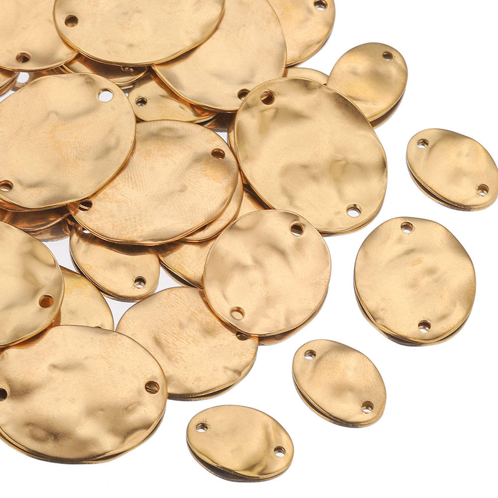 20 個 15/20/25 ミリメートルステンレス鋼二重穴テ - Jewelry Making Materials Wholesale のレビューと価格