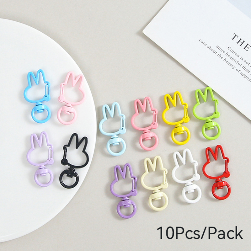 ユニークな 10 ピース/パックウサギのバックルアクセサリー - Jewelry Making Kit For Beginners のレビューと価格