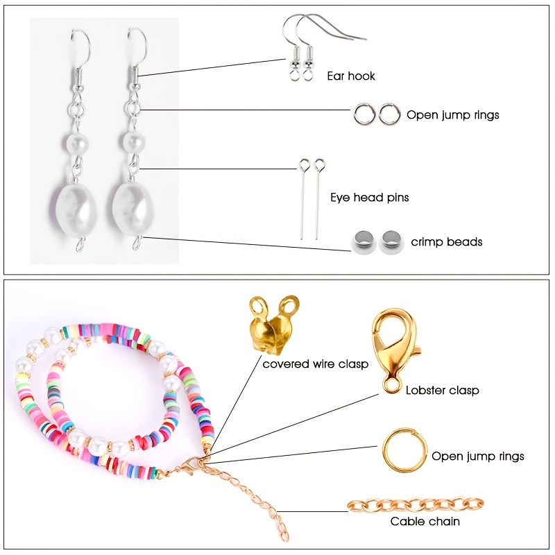 1420個入り 1箱 ジュエリーパーツセット イヤリング製作 - Jewelry Making Ring Tool のレビューと価格